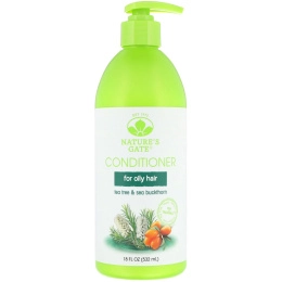 Nature's Gate, Tea Tree + Sea Buckthorn Conditioner, For Oily Hair, 18 fl oz (532 ml)