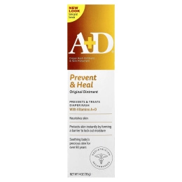 A+D, Prevent & Heal Original Oint, мазь от опрелостей и средство для защиты кожи, 113 г (4 унции)