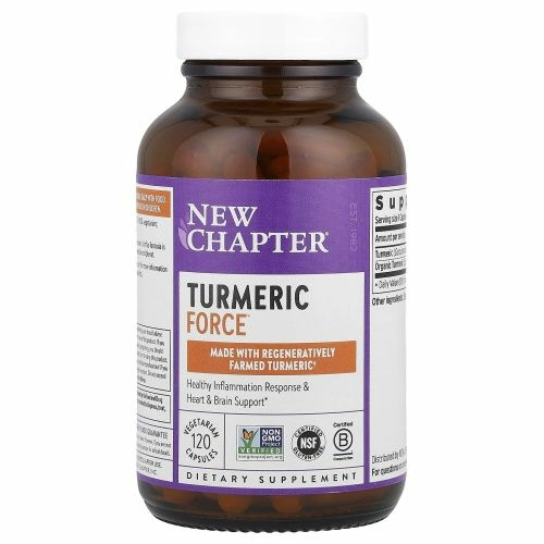 New Chapter, Растительные капсулы Turmeric Force, 120 шт.