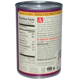 Amy's, Супы, Tom Kha Phak, Тайский кокос, 14,1 унций (400 г),