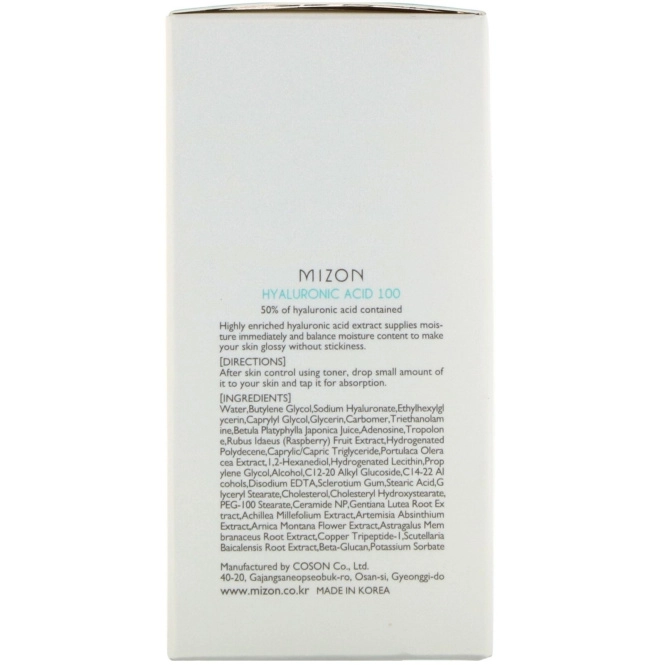 Mizon, Гиалуроновая кислота 100, 1,01 жидк. унция (30 мл)