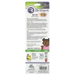 Baby Buddy, Brilliant, детская зубная щетка, для детей 2–5 лет, синий, желтый, фиолетовый, 3 зубные щетки