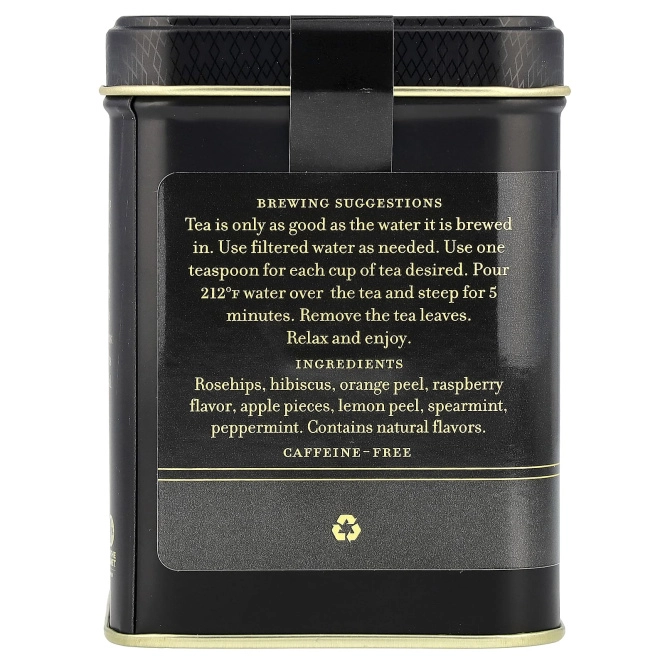 Harney & Sons, травяной чай, малина, без кофеина, 112 г (4 унции)