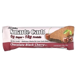 NuGo Nutrition, Smarte Carb Bar, шоколад с черной вишней, 12 батончиков, 50 г (1,76 унции)