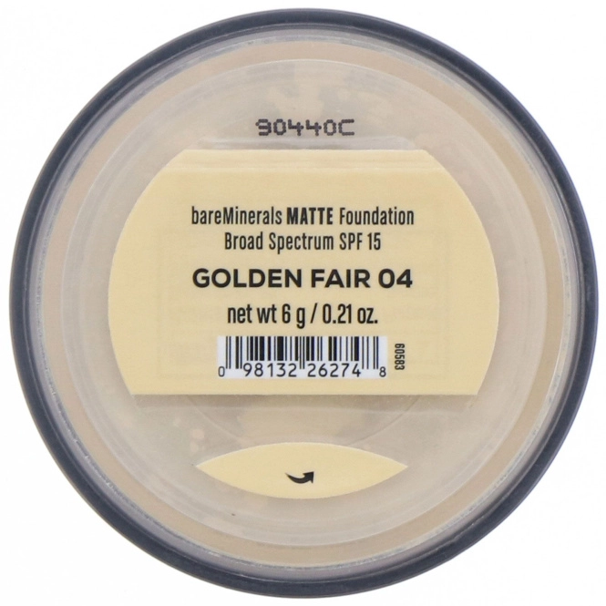 bareMinerals, Matte, тональная основа, SPF 15, оттенок «Золотистый светлый 04», 6 г