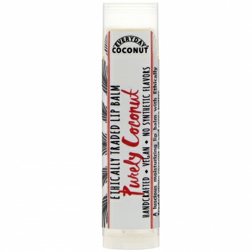 Everyday Coconut, Бальзам для губ, настоящий кокос, 0,15 унции (4,25 г)