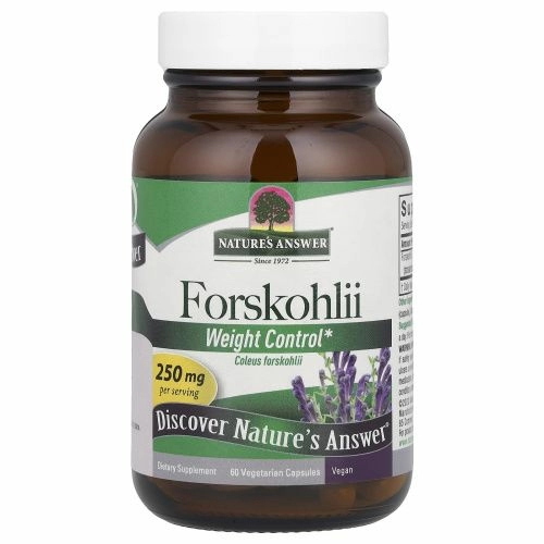 Nature's Answer, Forskohlii, 250 мг, 60 шт., вегетарианские капсулы