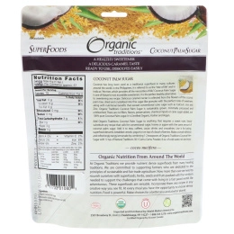 Organic Traditions, Кокосовый (пальмовый) сахар, 8 унций (227 г)