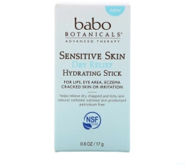 Babo Botanicals, Для чувствительной кожи, устраняет сухость, увлажняющий стик, 0,6 унц. (17 г.)