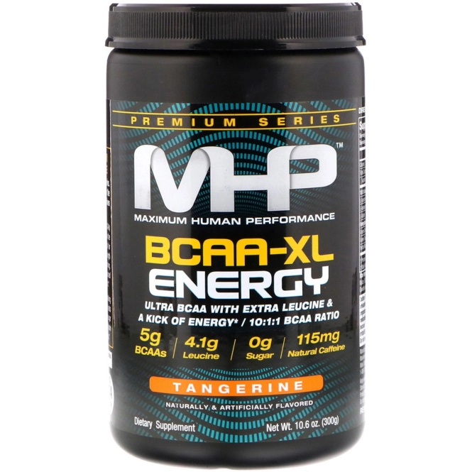 Maximum Human Performance, LLC, Премиальная серия, BCAA-XL, энергия, мандарин, 10,6 унций (300 г)