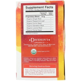 Davidson's Tea, Ayurvedic Infusions, Digest, 25 Tea Bags, 1.58 oz (45 g)