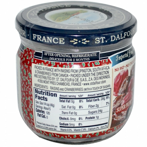 St. Dalfour, Изюм и клюква, 7 унций (200 г)