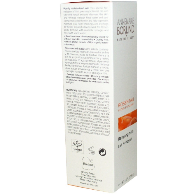 AnneMarie Borlind, Роса розы, Очищающее молочко, 5,07 жидкой унции (150 мл)
