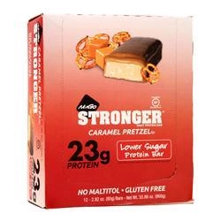 Nugo Nutrition, NuGo Stronger батончик Карамельный крендель 12 батончиков