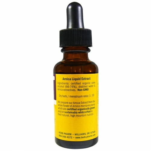 Herb Pharm, Арника, цельный цветок, 1 жидкая унция (30 мл)