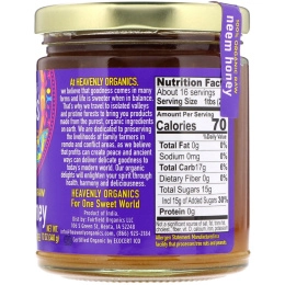Heavenly Organics, 100% органический сырой мед с цветков ним, 12 унций (340 г)