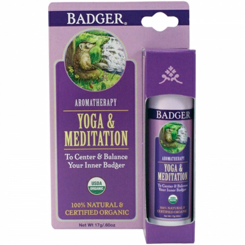 Badger Company, Йога и медитация, кедр и мандарин, 0,60 унции (17 г)