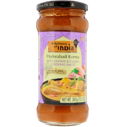 Kitchens of India, Hyderabadi Korma, Rich Cashew & Cumin Cooking Sauce, Medium, 12.2 oz (347 g)