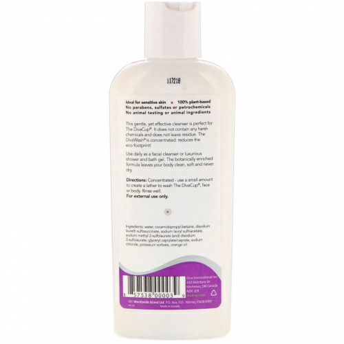 Diva International, DivaWash, 6 fl oz (177 ml)