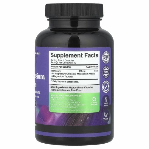 Nature's Craft, Triple Magnesium Complex, 120 капсул