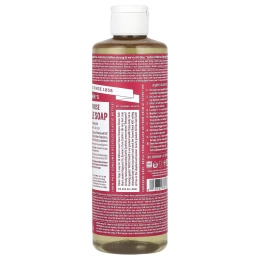 Dr. Bronner's, 18-в-1 чистое кастильское мыло из конопли, розовое, 473 мл (16 жидк. унц.)