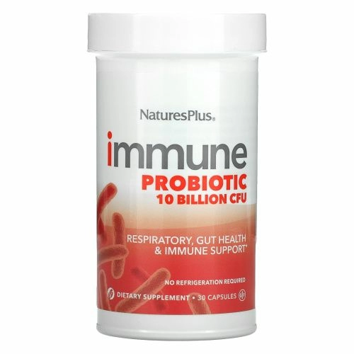 Nature's Plus, Иммунный пробиотик, 10 млрд КОЕ, 30 капсул