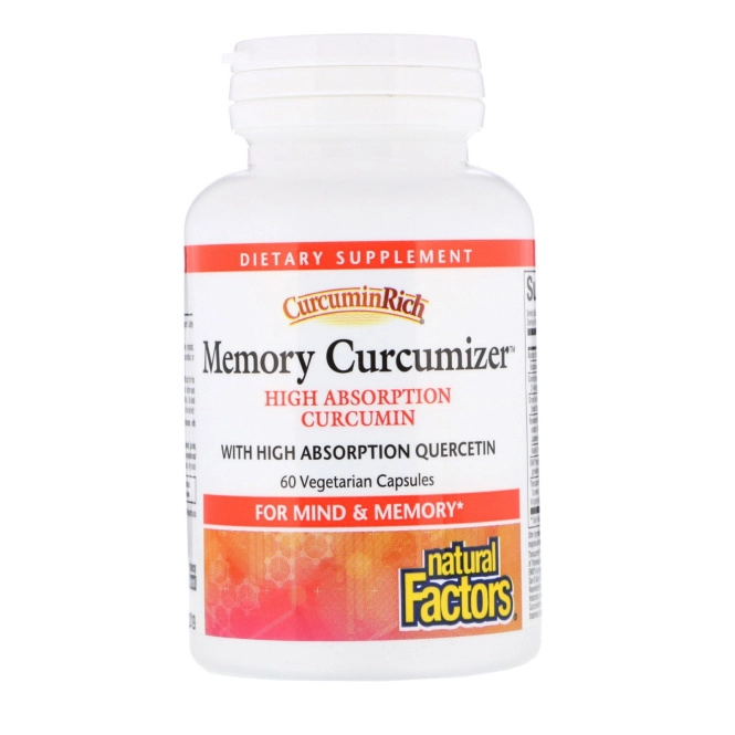 Natural Factors, "Куркуминовое богатство", пищевая добавка для оптимизации памяти, 60 мягких желатиновых капсул с жидкостью