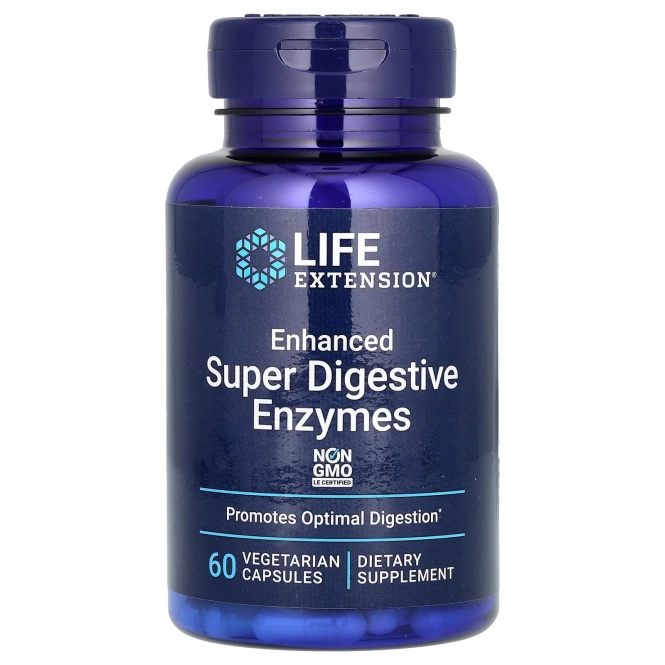 Life Extension, Enhanced Super Digestive Enzymes, 60 вегетарианских капсул