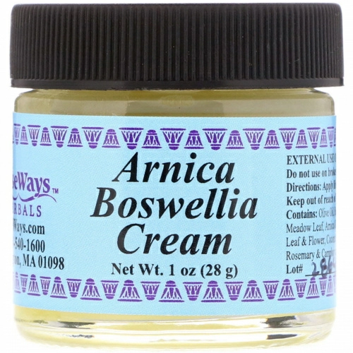 WiseWays Herbals, LLC, Крем "арника-босвеллия", 1 унц. (28 г)