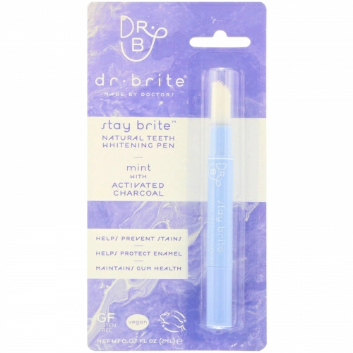 Dr. Brite, Stay Brite, Natural Teeth Whitening Pen, Mint, 0.07 fl oz (2 ml)