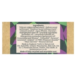 Faith in Nature, Батончик-шампунь, лаванда и герань, 85 г (3 унции)