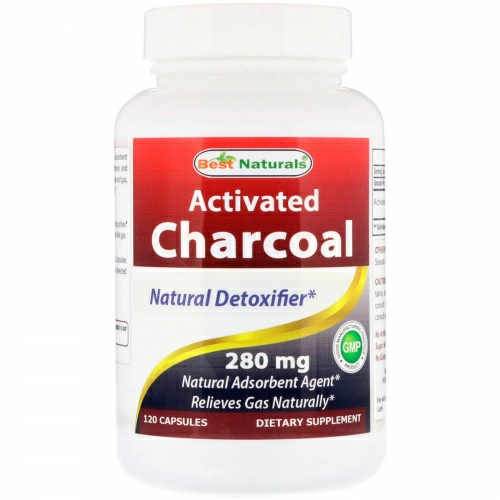 Best Naturals, Activated Charcoal, 280 mg, 120 Capsules