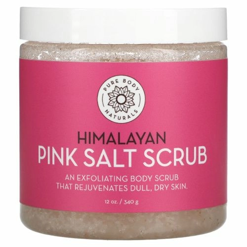 Pure Body Naturals, Скраб из гималайской розовой соли, 340 г