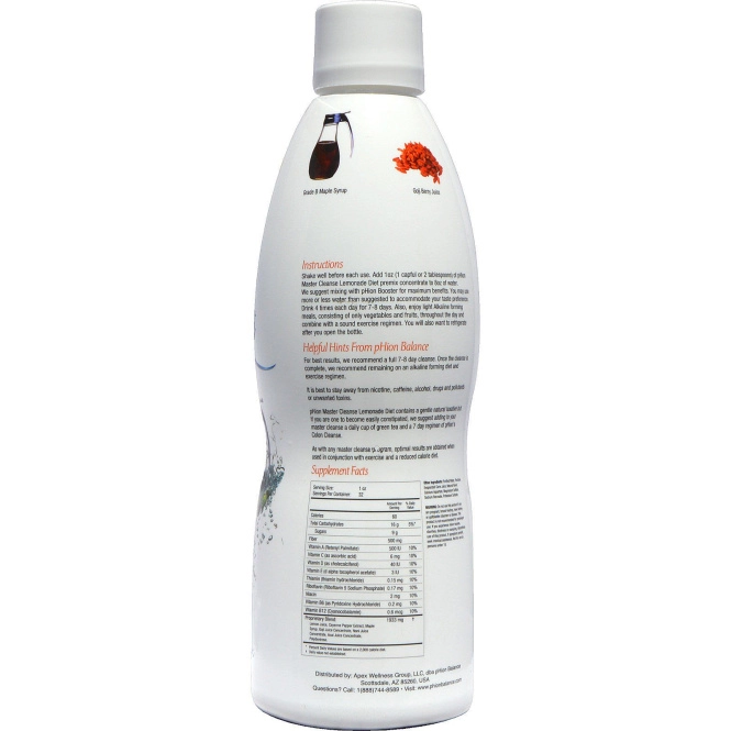 pHion Balance, Master Cleanse, лимонадная диета, 960 мл