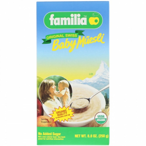 Familia, Мюсли для малыша, оригинальные швейцарские, 8,8 унц. (250 г)