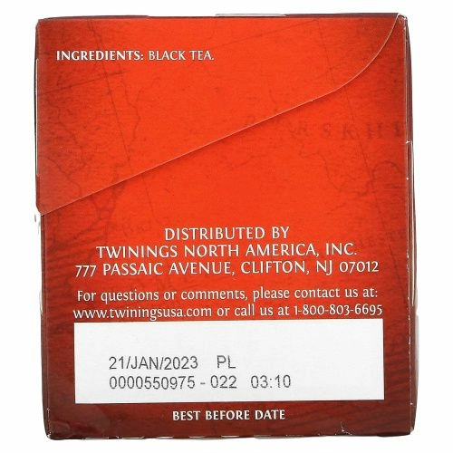 Twinings, Чай "Английский завтрак", 25 пакетиков, 50 г (1.76 oz)