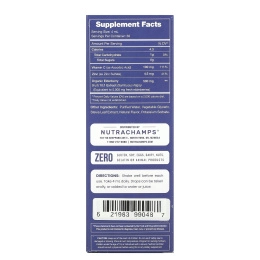 NutraChamps, Elderberry +, обогащенная витамином C и цинком, натуральные ягоды, 120 мл (4 жидк. унц.)