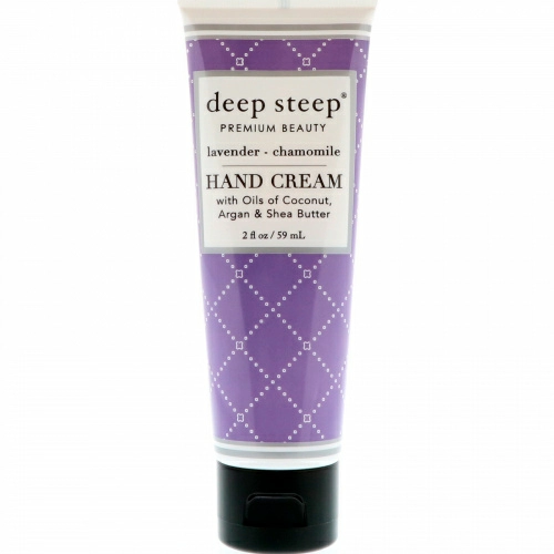 Deep Steep, Крем для рук, лаванда и ромашка, 2 жидкие унции (59 мл)
