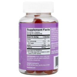 BrainMD, Жевательные мармеладки с L-теанином, ягодные, 60 веганских жевательных мармеладок (100 мг в 1 жевательной мармеладке)