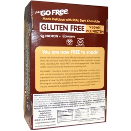 NuGo Nutrition, Безглютеновый батончик с темным шоколадом, орехами и сухофруктами, 12 шт по 45 г каждый