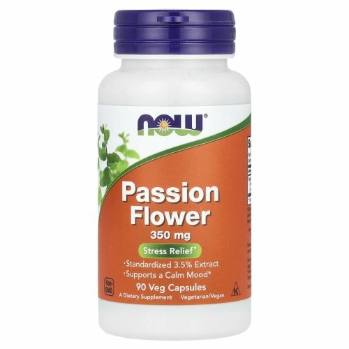 Now Foods, Страстоцвет, 350 мг, 90 вегетарианских капсул