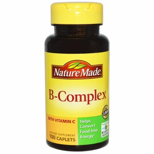 Nature Made, B-Комплекс с витамином C, 100 капсуловидных таблеток