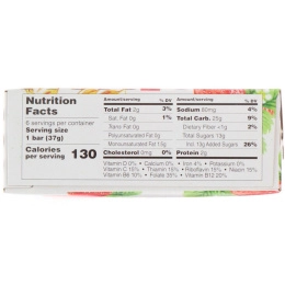 Health Valley, Organic Multigrain Cereal Bars, Strawberry, 6 Bars, 1.3 oz (37 g) Each