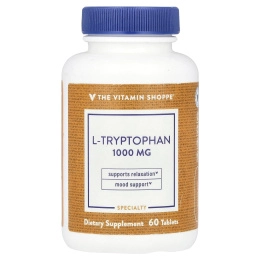 The Vitamin Shoppe, L-триптофан, 1000 мг, 60 таблеток