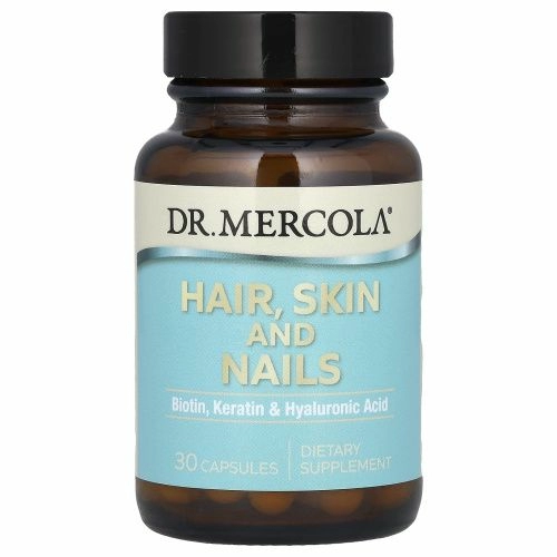 Dr. Mercola, Волосы, кожа и ногти, 30 капсул