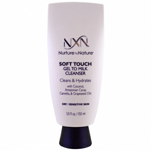 NXN, Nurture by Nature, Нежный гель-молочко для умывания, для сухой/чувствительной кожи, 5 унций (150 мл)