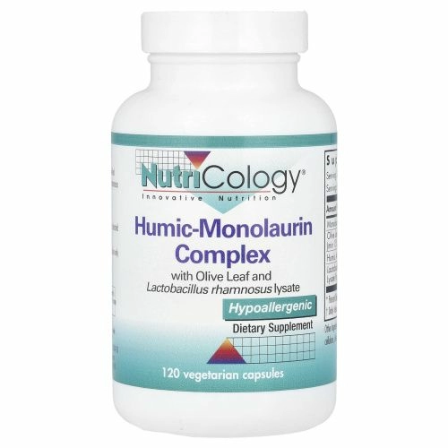 Nutricology, Гуминовый монолаурин, 120 вегетарианских капсул