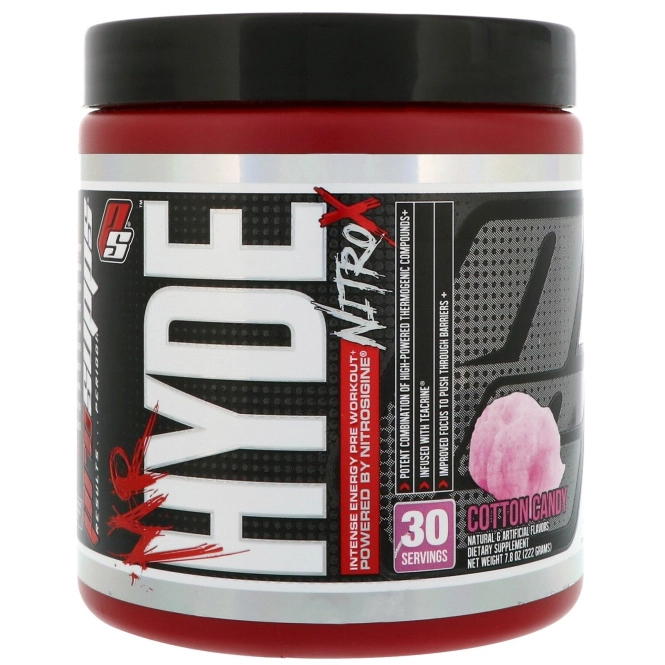 ProSupps, Mr. Hyde, Nitro X, перед тренировкой, сладкая вата, 7.8 унц. (222 г)