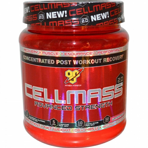 BSN, Cellmass 2.0, концентрированная добавка для восстановления после тренировок, арбуз, 1.06 фунта (485 г)