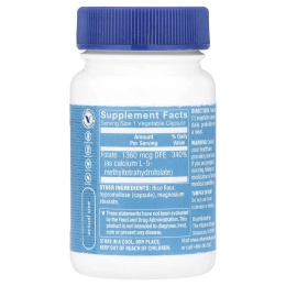 The Vitamin Shoppe, Метилфолат, 800 мкг, 60 растительных капсул